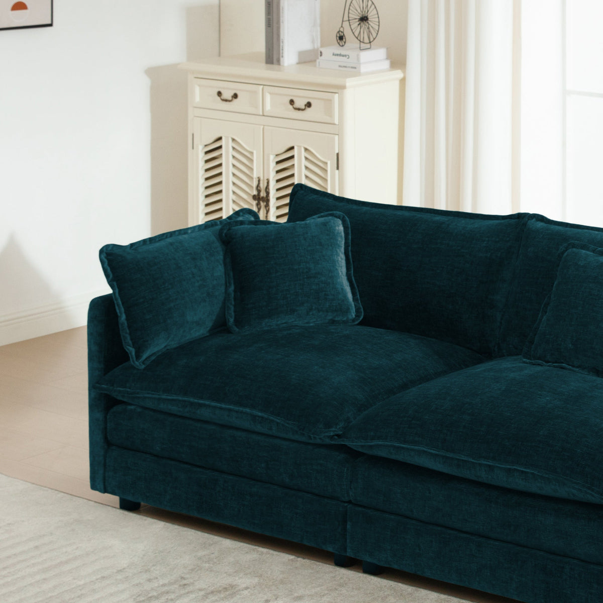 Comfy Deep Single Seat Sofa Upholstered Reading Armchair Chair