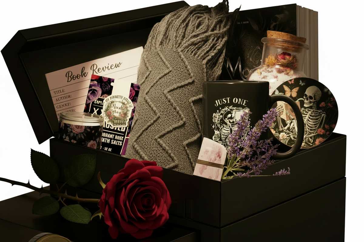 (🫦M+)Luxury Dark Romance Book Box - spa, jewelry, books & toys! - Dark Romance Crates