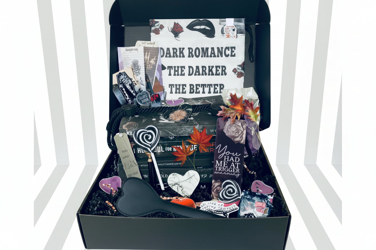 Summerween/Halloween Dark Romance Book Box: dark & spicy books, candy, spa, toy